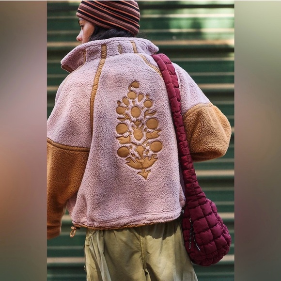 FP Movement by Free People Tops - FP movement mountain high logo 1/2 zip mauve twig